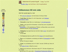 Tablet Screenshot of lennart.angvik.se